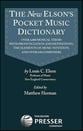 New Elson's Pocket Music Dictionary book cover